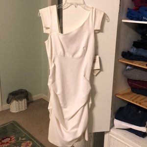 Nicole Miller Cream Colored Dress Size 8!